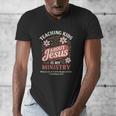 Teaching Kids About Jesus Is My Ministry Christian Teacher Men's V-Neck T-Shirt, funny design Teaching Kids About Jesus Is My Ministry Christian Teacher Men's V-Neck T-Shirt, funny design