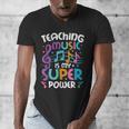 Teaching Music Is My Superpower Music Teacher For Men Women Kids Men's V-Neck T-Shirt, funny design