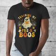 Teaching My Pre-K Boos Crew Teachers Halloween Ghost Men's V-Neck T-Shirt, funny design