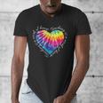 Teaching Is a Work Of Heart Tie Dye Hippie For Teacher For Men Women Girls Kids Men's V-Neck T-Shirt, funny design
