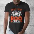 Team Para Boo Crew Halloween Ghost Paraprofessional Teacher Men's V-Neck T-Shirt, funny design
