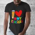 Teens Graduation I Heart My Teachers I Love My Teachers Men's V-Neck T-Shirt, funny design