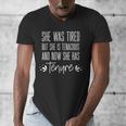 Tenured Professor Women Teacher Tired Tenacious And Tenure Men's V-Neck T-Shirt, funny design Tenured Professor Women Teacher Tired Tenacious And Tenure Men's V-Neck T-Shirt, funny design