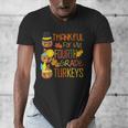 Thankful For My 4th Grade Turkey Thanksgiving Turkey Teacher Men's V-Neck T-Shirt, 4th Grade Teacher Gifts, funny design Thankful For My 4th Grade Turkey Thanksgiving Turkey Teacher Men's V-Neck T-Shirt, 4th Grade Teacher Gifts, funny design