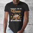 Thankful For My Dance Students Thanksgiving Turkey Teacher For Men Women Girls Kids Men's V-Neck T-Shirt, funny design