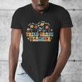 Third 3rd Grade Teacher Appreciation Teaching Wildflowers Men's V-Neck T-Shirt, funny design