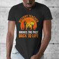 History Teacher Brings Past Back To Life Halloween Zombie Men's V-Neck T-Shirt, History Teacher Gifts, funny design History Teacher Brings Past Back To Life Halloween Zombie Men's V-Neck T-Shirt, History Teacher Gifts, funny design