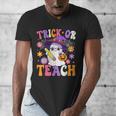 Trick Or Teach Teacher Ghost Teaching Fun Halloween Teacher Men's V-Neck T-Shirt, funny design Trick Or Teach Teacher Ghost Teaching Fun Halloween Teacher Men's V-Neck T-Shirt, funny design