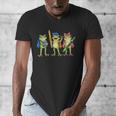 Trio Cute Frogs Welcome Back To School Teachers Girls Boys Men's V-Neck T-Shirt, funny design