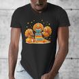 Turkey Read Books Reading Fall Thanksgiving Teacher Men's V-Neck T-Shirt, funny design