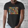 Twin Day Friends Teacher Twinning With My Bestie Matching Men's V-Neck T-Shirt, Friend Gifts, funny design Twin Day Friends Teacher Twinning With My Bestie Matching Men's V-Neck T-Shirt, Friend Gifts, funny design