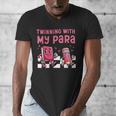 Twinning With My Para Teacher Matching Paraprofessional 70s For Men Women Men's V-Neck T-Shirt, funny design Twinning With My Para Teacher Matching Paraprofessional 70s For Men Women Men's V-Neck T-Shirt, funny design