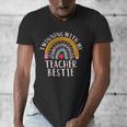 Twinning With My Teacher Bestie Spirit Week Girls Day Kids Men's V-Neck T-Shirt, funny design