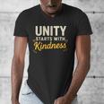 Unity Kindness Shirt Women Teachers Kids Unity Day Orange Men's V-Neck T-Shirt, funny design