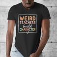 Weird Teachers Build Character Leopard Retro Teacher Men's V-Neck T-Shirt, funny design Weird Teachers Build Character Leopard Retro Teacher Men's V-Neck T-Shirt, funny design