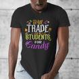 Will Trade Students For Candy Teacher Cute Halloween Costume Men's V-Neck T-Shirt, funny design Will Trade Students For Candy Teacher Cute Halloween Costume Men's V-Neck T-Shirt, funny design