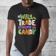 Will Trade Students For Candy Teacher Cute Halloween Costume Men's V-Neck T-Shirt, funny design Will Trade Students For Candy Teacher Cute Halloween Costume Men's V-Neck T-Shirt, funny design
