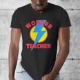 Wonder Teacher Teacher Halloween Tshirt Men's V-Neck T-Shirt, funny design Wonder Teacher Teacher Halloween Tshirt Men's V-Neck T-Shirt, funny design