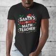 Xmas Lighting Santa's Favorite Math Teacher Christmas Men's V-Neck T-Shirt, funny design Xmas Lighting Santa's Favorite Math Teacher Christmas Men's V-Neck T-Shirt, funny design