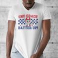 2nd Grade Batter Up Back To School Baseball Teacher Kids Men's V-Neck T-Shirt, 2nd Grade Teacher Gifts, funny design