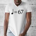67 Music Meme Slang Musician Kids Music Teacher Men's V-Neck T-Shirt, funny design 67 Music Meme Slang Musician Kids Music Teacher Men's V-Neck T-Shirt, funny design