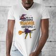 This Is My Awesome Teacher Costume Halloween Witch Men's V-Neck T-Shirt, funny design