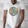 Back To School Groovy Teacher 1st First Grade Crew Squad Men's V-Neck T-Shirt, Groovy Teacher Gifts, First Grade Teacher Gifts, funny design Back To School Groovy Teacher 1st First Grade Crew Squad Men's V-Neck T-Shirt, Groovy Teacher Gifts, First Grade Teacher Gifts, funny design