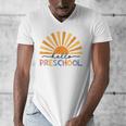 Back To School Hello Preschool For Kids Teacher Women Men's V-Neck T-Shirt, funny design Back To School Hello Preschool For Kids Teacher Women Men's V-Neck T-Shirt, funny design