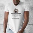 Cat Exhausted Teacher Exhausterwhelmulated Definition Men's V-Neck T-Shirt, funny design Cat Exhausted Teacher Exhausterwhelmulated Definition Men's V-Neck T-Shirt, funny design