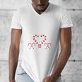 Christmas Candy Cane Work Of Heart Fourth 4th Grade Teacher Men's V-Neck T-Shirt, 4th Grade Teacher Gifts, funny design Christmas Candy Cane Work Of Heart Fourth 4th Grade Teacher Men's V-Neck T-Shirt, 4th Grade Teacher Gifts, funny design