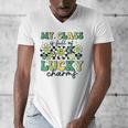 My Class Is Full Of Lucky Charms St Patricks Day Teacher Men's V-Neck T-Shirt, funny design My Class Is Full Of Lucky Charms St Patricks Day Teacher Men's V-Neck T-Shirt, funny design