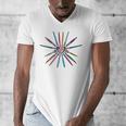 Cool Brush Heart Shape Art Teacher Paint For Artist Painter Men's V-Neck T-Shirt, funny design