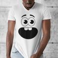 Creepy Carrots Face Teacher Halloween Costume Matching Men's V-Neck T-Shirt, funny design Creepy Carrots Face Teacher Halloween Costume Matching Men's V-Neck T-Shirt, funny design