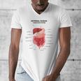 Digestive System Anatomy Anatomical Biology Teacher Men Women Men's V-Neck T-Shirt, funny design
