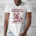 Elopement Wrangler Teacher ABA Behavior Support Cowboy Men's V-Neck T-Shirt, funny design Elopement Wrangler Teacher ABA Behavior Support Cowboy Men's V-Neck T-Shirt, funny design