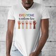 Everyone Is Welcome Here Idaho Teacher Men's V-Neck T-Shirt, funny design