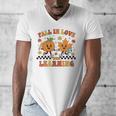 Fall In Love With Learning Teacher Student Autumn Pumpkin Men's V-Neck T-Shirt, funny design Fall In Love With Learning Teacher Student Autumn Pumpkin Men's V-Neck T-Shirt, funny design