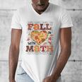 Fall Teacher Fall In Love With Math Math Thanksgiving For Men Women Men's V-Neck T-Shirt, funny design Fall Teacher Fall In Love With Math Math Thanksgiving For Men Women Men's V-Neck T-Shirt, funny design