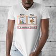 First Data Then Thanksgiving Im Earning A Break Sped Teacher Men's V-Neck T-Shirt, funny design