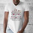 Floral Book a New Chapter Begins Retired Retirement Teacher Men's V-Neck T-Shirt, funny design Floral Book a New Chapter Begins Retired Retirement Teacher Men's V-Neck T-Shirt, funny design
