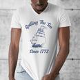 Fun 4th Of July Spilling The Tea Since 1773 History Teacher Men's V-Neck T-Shirt, History Teacher Gifts, funny design