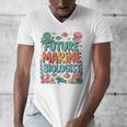 Future Marine Biologist Student Biology Teacher Kids Men's V-Neck T-Shirt, Future Teacher Gifts, funny design