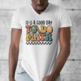 Good Day To Do Math Teacher Vintage Groovy Nerd Women Men Men's V-Neck T-Shirt, Groovy Teacher Gifts, funny design