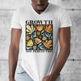 Growth Not Perfection Abstract Florals SPED Teacher Men's V-Neck T-Shirt, funny design Growth Not Perfection Abstract Florals SPED Teacher Men's V-Neck T-Shirt, funny design