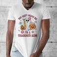 Halloween You Can't Scare Me I'm A School Teacher's Aide Men's V-Neck T-Shirt, funny design