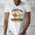 Halloween Teacher I Teach The Cutest Pumpkins In The Patch Men's V-Neck T-Shirt, funny design Halloween Teacher I Teach The Cutest Pumpkins In The Patch Men's V-Neck T-Shirt, funny design