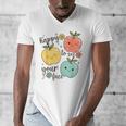 Happy To See Your Face Teacher Apple Men's V-Neck T-Shirt, funny design Happy To See Your Face Teacher Apple Men's V-Neck T-Shirt, funny design