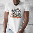 I'm Batty About My Students Watercolor Bat Teacher Halloween Men's V-Neck T-Shirt, funny design