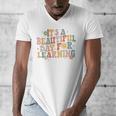 It's a Beautiful Day For Learning Teacher Students Men Women Men's V-Neck T-Shirt, funny design It's a Beautiful Day For Learning Teacher Students Men Women Men's V-Neck T-Shirt, funny design