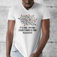 It's Fine I'm Fine Christmas Lights Teacher Xmas Men's V-Neck T-Shirt, funny design It's Fine I'm Fine Christmas Lights Teacher Xmas Men's V-Neck T-Shirt, funny design